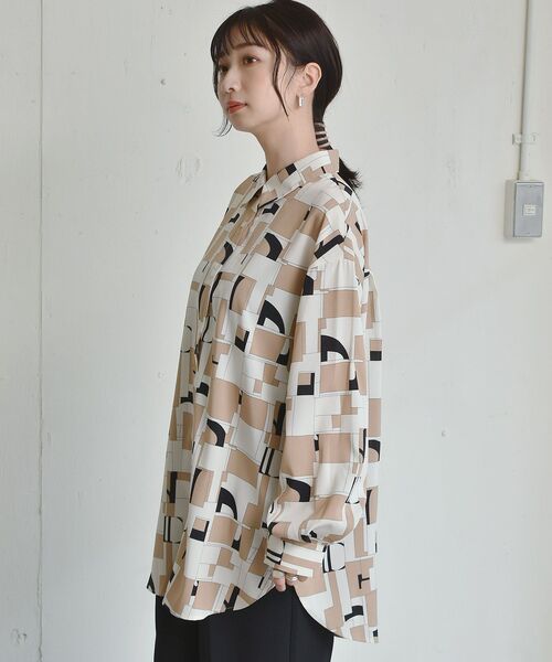RETRO GIRL（レトロガール）の「柄アソートBIGシャツ（シャツ/ブラウス・レディース・ブラック系その他/ブラウン系その他/マルチ・FREE）」の14枚目の写真