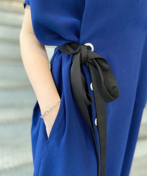 Scrap Book（スクラップブック）の「【Scrap Book】ハトメワンピース（ワンピース・レディース・ブルー/ブラック・FREE）」の7枚目の写真