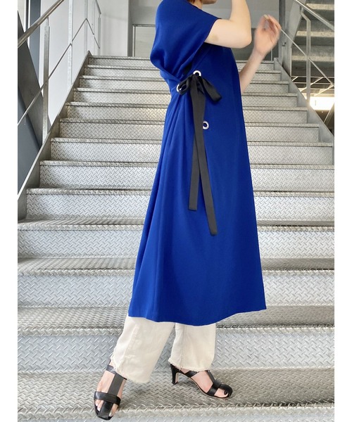 Scrap Book（スクラップブック）の「【Scrap Book】ハトメワンピース（ワンピース・レディース・ブルー/ブラック・FREE）」の9枚目の写真