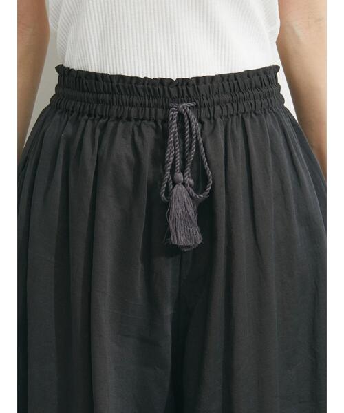 Green　Parks（グリーンパークス）の「インド綿 スカート見えボリュームパンツ（その他パンツ・レディース・チャコールグレー/ミント/グレイッシュベージュ・FREE）」の20枚目の写真
