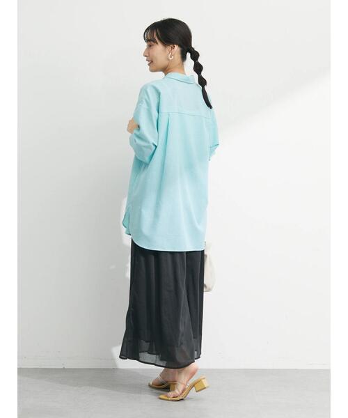 Green　Parks（グリーンパークス）の「インド綿 スカート見えボリュームパンツ（その他パンツ・レディース・チャコールグレー/ミント/グレイッシュベージュ・FREE）」の16枚目の写真