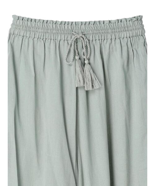 Green　Parks（グリーンパークス）の「インド綿 スカート見えボリュームパンツ（その他パンツ・レディース・チャコールグレー/ミント/グレイッシュベージュ・FREE）」の13枚目の写真