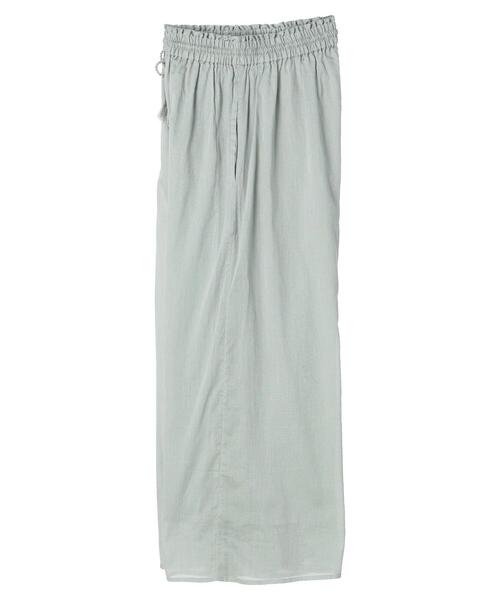 Green　Parks（グリーンパークス）の「インド綿 スカート見えボリュームパンツ（その他パンツ・レディース・チャコールグレー/ミント/グレイッシュベージュ・FREE）」の8枚目の写真