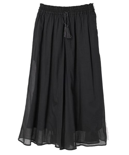 Green　Parks（グリーンパークス）の「インド綿 スカート見えボリュームパンツ（その他パンツ・レディース・チャコールグレー/ミント/グレイッシュベージュ・FREE）」の6枚目の写真