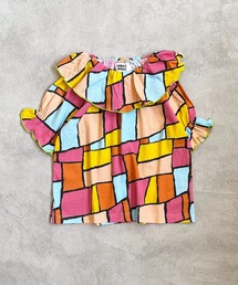 HOGAN RANCH WEAR | ソウガラフリルカラーハンソデカットソー（80～140cm）(Tシャツ/カットソー)