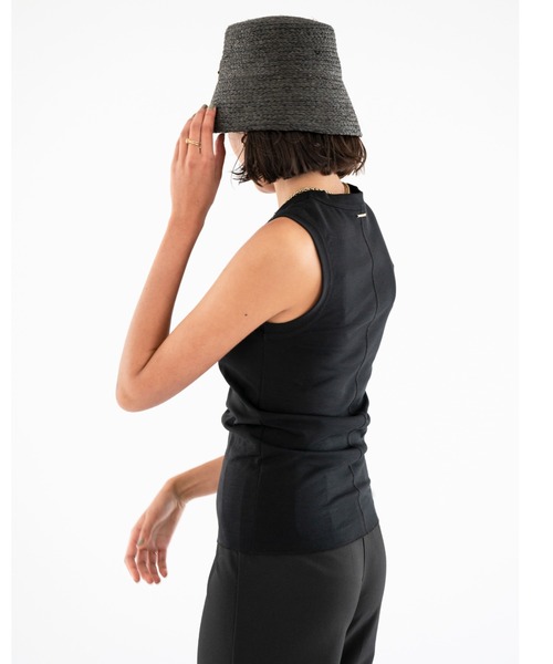 ALEXIA STAM（アリシアスタン）の「Basic Cotton Tank Top /ベーシックコットンタンクトップ（タンクトップ・レディース・ブラウン/ブラック/ホワイト・FREE）」の8枚目の写真