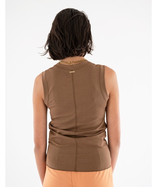 ALEXIA STAM（アリシアスタン）の「Basic Cotton Tank Top /ベーシックコットンタンクトップ（タンクトップ・レディース・ブラウン/ブラック/ホワイト・FREE）」の18枚目の写真