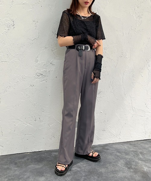 apres jour mignon(アプレジュールミニョン)の「トップスアームウォーマーセット【ZOZOTOWN限定アイテム】(Tシャツ/カットソー・レディース・ブルー/パープル/ブラック/オフホワイト/ミント・フリー/X-LARGE)」の7枚目の写真