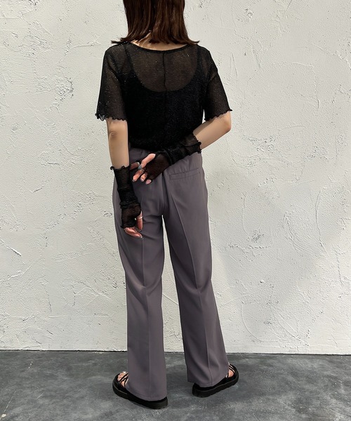 apres jour mignon(アプレジュールミニョン)の「トップスアームウォーマーセット【ZOZOTOWN限定アイテム】(Tシャツ/カットソー・レディース・ブルー/パープル/ブラック/オフホワイト/ミント・フリー/X-LARGE)」の11枚目の写真