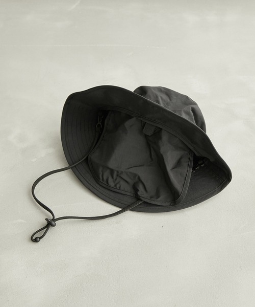 GERRY（ジェリー）の「【GERRY/ジェリー別注】日除け収納機能付きアドベンチャーハット（ハット・キッズ・ブラック/ベージュ・FREE）」の6枚目の写真