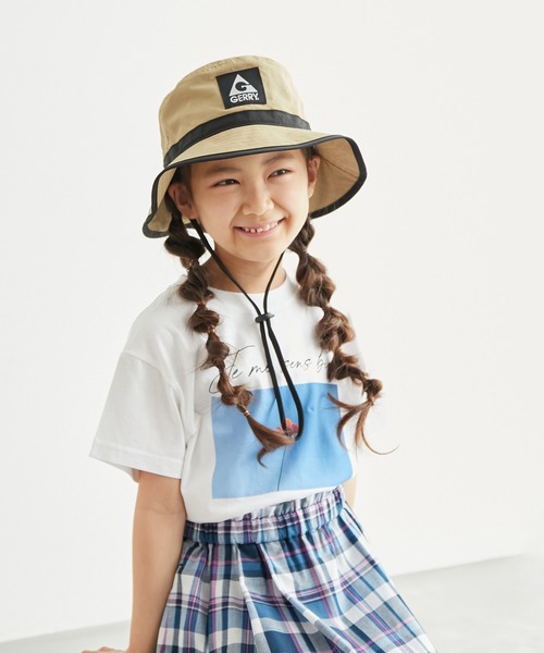 GERRY（ジェリー）の「【GERRY/ジェリー別注】日除け収納機能付きアドベンチャーハット（ハット・キッズ・ブラック/ベージュ・FREE）」の14枚目の写真