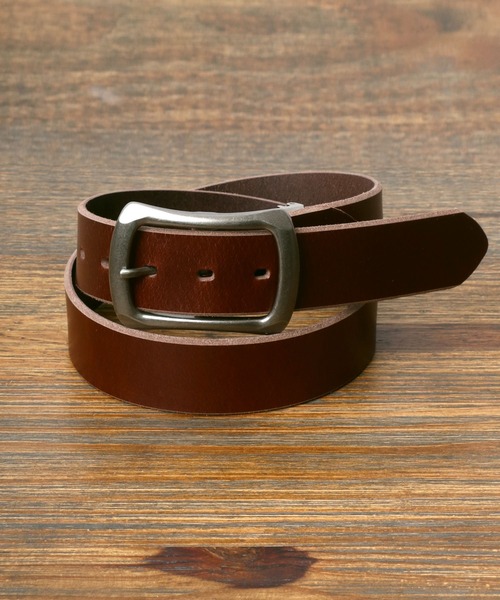 Lee（リー）の「Ｌee/リー 40mm Garrison Leather Belt 本革 太め レザーベルト（ベルト・メンズ・ブラック/ダークブラウン/ブラウン・FREE）」の2枚目の写真