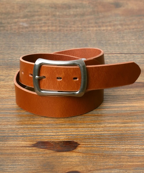 Lee（リー）の「Ｌee/リー 40mm Garrison Leather Belt 本革 太め レザーベルト（ベルト・メンズ・ブラック/ダークブラウン/ブラウン・FREE）」の3枚目の写真