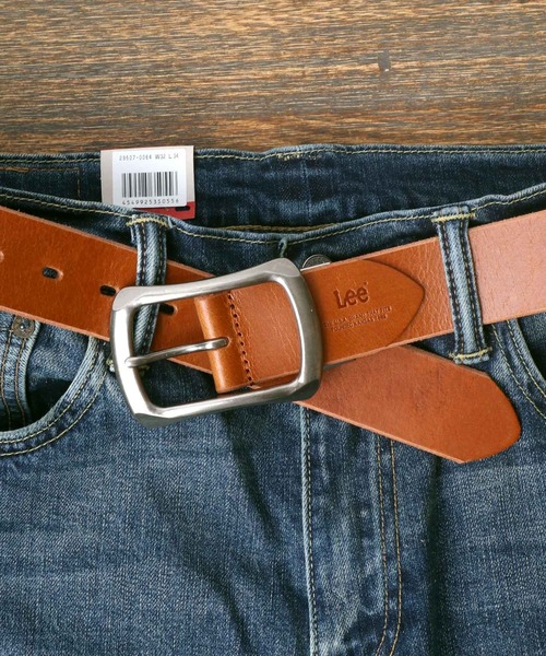 Lee（リー）の「Ｌee/リー 40mm Garrison Leather Belt 本革 太め レザーベルト（ベルト・メンズ・ブラック/ダークブラウン/ブラウン・FREE）」の10枚目の写真