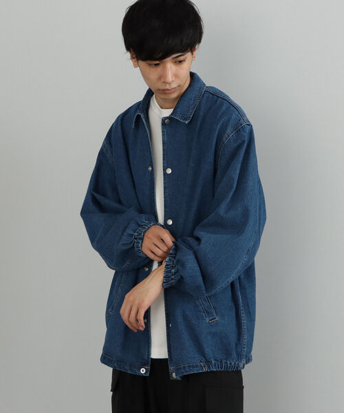 BEAMS HEART(ビームスハート)の「BEAMS HEART / デニム コーチ ジャケット(デニムジャケット・メンズ・インディゴブルー/ブルー・SMALL/MEDIUM/LARGE)」の6枚目の写真
