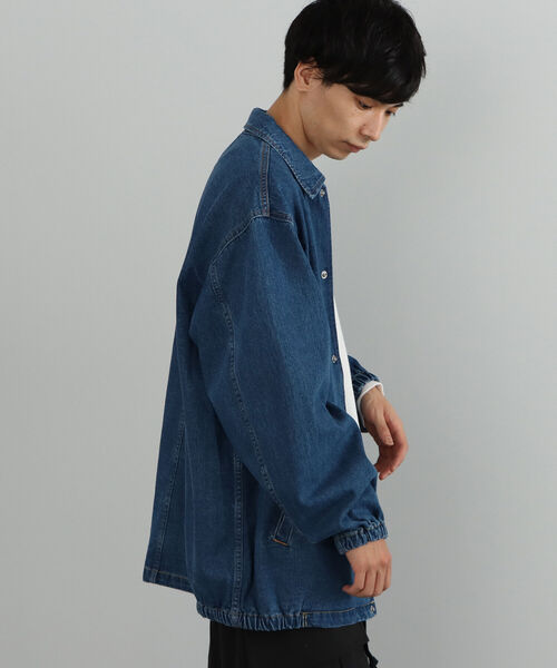 BEAMS HEART(ビームスハート)の「BEAMS HEART / デニム コーチ ジャケット(デニムジャケット・メンズ・インディゴブルー/ブルー・SMALL/MEDIUM/LARGE)」の8枚目の写真