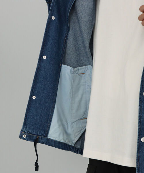 BEAMS HEART(ビームスハート)の「BEAMS HEART / デニム コーチ ジャケット(デニムジャケット・メンズ・インディゴブルー/ブルー・SMALL/MEDIUM/LARGE)」の13枚目の写真