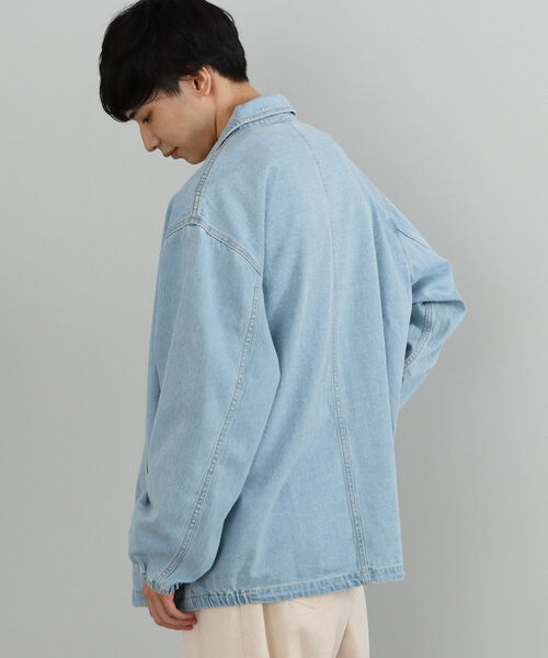 BEAMS HEART(ビームスハート)の「BEAMS HEART / デニム コーチ ジャケット(デニムジャケット・メンズ・インディゴブルー/ブルー・SMALL/MEDIUM/LARGE)」の17枚目の写真