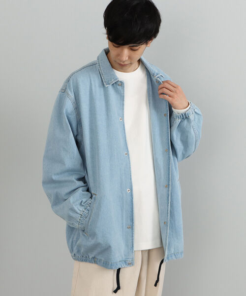 BEAMS HEART(ビームスハート)の「BEAMS HEART / デニム コーチ ジャケット(デニムジャケット・メンズ・インディゴブルー/ブルー・SMALL/MEDIUM/LARGE)」の1枚目の写真