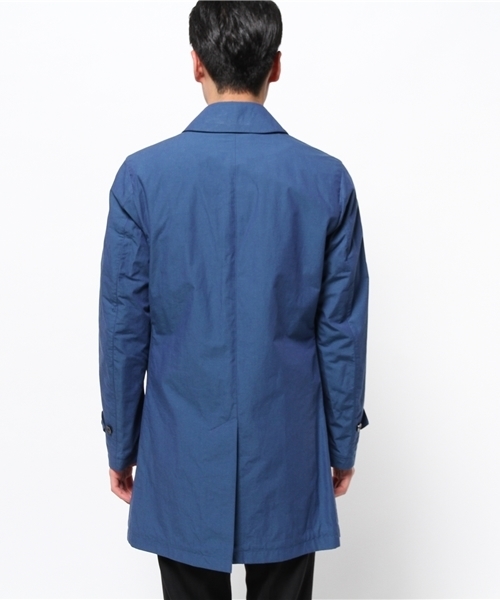 417 EDIFICE(フォーワンセブンエディフィス)の「◇CL ポプリンステンコート(ステンカラーコート・メンズ・ネイビー/ブルー・SMALL/LARGE/MEDIUM)」の5枚目の写真