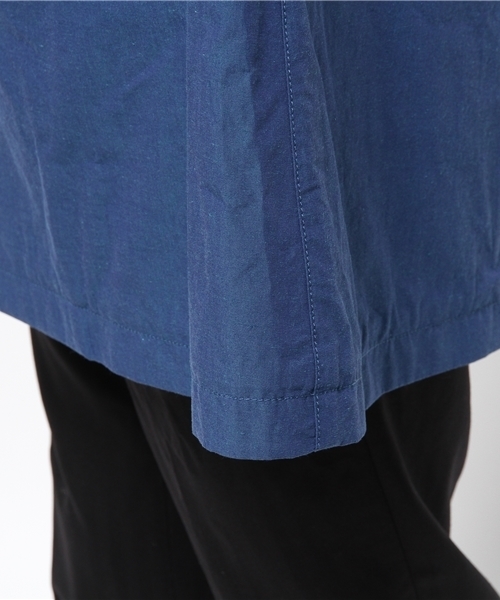 417 EDIFICE(フォーワンセブンエディフィス)の「◇CL ポプリンステンコート(ステンカラーコート・メンズ・ネイビー/ブルー・SMALL/LARGE/MEDIUM)」の11枚目の写真