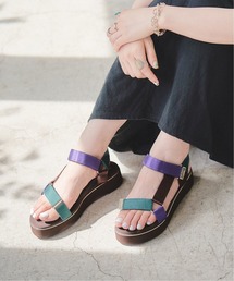 LE TALON | GRISE アツゾココンビストラップサンダル(サンダル)