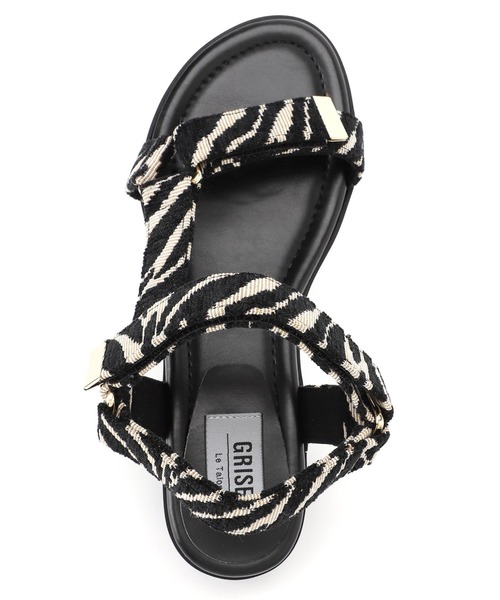 LE TALON（ルタロン）の「GRISE アツゾココンビストラップサンダル（サンダル・レディース・パープル/ブラック×ブラック・SMALL/MEDIUM/LARGE/X-SMALL/X-LARGE）」の7枚目の写真