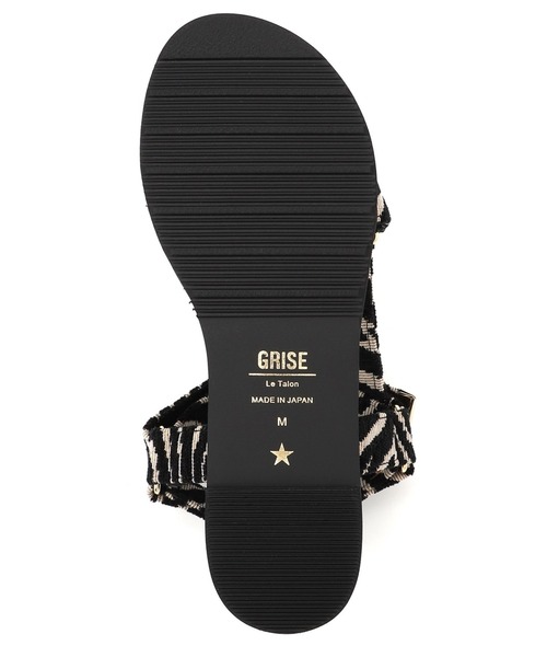 LE TALON（ルタロン）の「GRISE アツゾココンビストラップサンダル（サンダル・レディース・パープル/ブラック×ブラック・SMALL/MEDIUM/LARGE/X-SMALL/X-LARGE）」の8枚目の写真