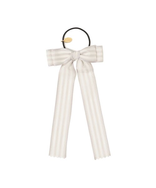 こども ビームス（コドモビームス）の「lusikka / Wストライプ ヘアゴム（ヘアゴム・キッズ・ブラック/ライトグレー・ONE SIZE）」の3枚目の写真