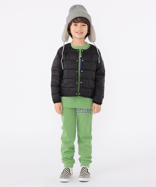 TAION（タイオン）の「【WEB限定】TAION:100～140cm / キッズ インナー ダウン ジャケット（ダウンジャケット/コート・キッズ・ライトブルー/ブラック/ネイビー/カーキ/ラベンダー/イエロー・100/110/120/130/140）」の7枚目の写真