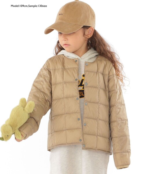 TAION（タイオン）の「【WEB限定】TAION:100～140cm / キッズ インナー ダウン ジャケット（ダウンジャケット/コート・キッズ・ライトブルー/ブラック/ネイビー/カーキ/ラベンダー/イエロー・100/110/120/130/140）」の19枚目の写真