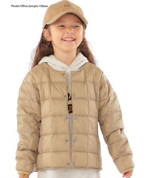 TAION（タイオン）の「【WEB限定】TAION:100～140cm / キッズ インナー ダウン ジャケット（ダウンジャケット/コート・キッズ・ライトブルー/ブラック/ネイビー/カーキ/ラベンダー/イエロー・100/110/120/130/140）」の20枚目の写真