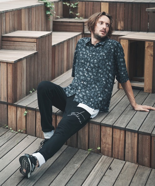 qwerty（クワーティ）の「mhs1860-BlackCamo Leopard Shirts シャツ（シャツ/ブラウス・メンズ・グレー/ブラック・FREE）」の8枚目の写真