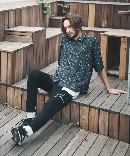 qwerty（クワーティ）の「mhs1860-BlackCamo Leopard Shirts シャツ（シャツ/ブラウス・メンズ・グレー/ブラック・FREE）」の9枚目の写真