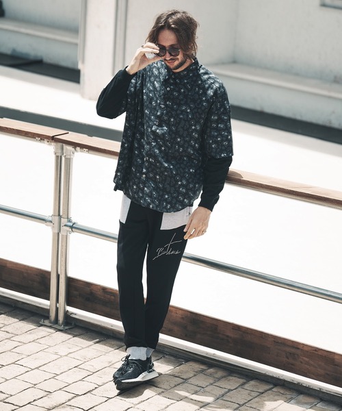 qwerty（クワーティ）の「mhs1860-BlackCamo Leopard Shirts シャツ（シャツ/ブラウス・メンズ・グレー/ブラック・FREE）」の10枚目の写真