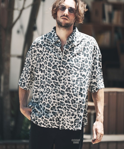 qwerty（クワーティ）の「mhs1860-BlackCamo Leopard Shirts シャツ（シャツ/ブラウス・メンズ・グレー/ブラック・FREE）」の12枚目の写真