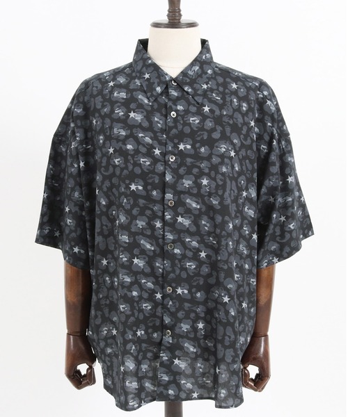 qwerty（クワーティ）の「mhs1860-BlackCamo Leopard Shirts シャツ（シャツ/ブラウス・メンズ・グレー/ブラック・FREE）」の17枚目の写真