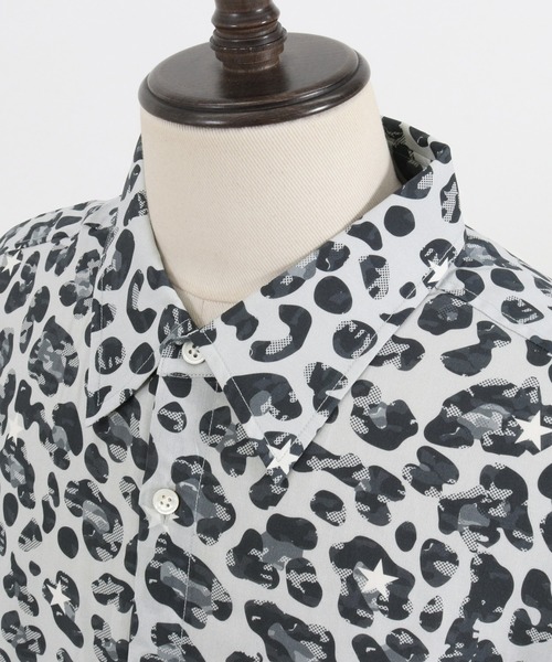 qwerty（クワーティ）の「mhs1860-BlackCamo Leopard Shirts シャツ（シャツ/ブラウス・メンズ・グレー/ブラック・FREE）」の21枚目の写真