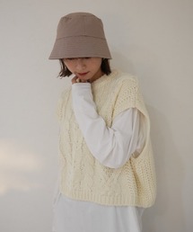 リバーシブルバケットハット