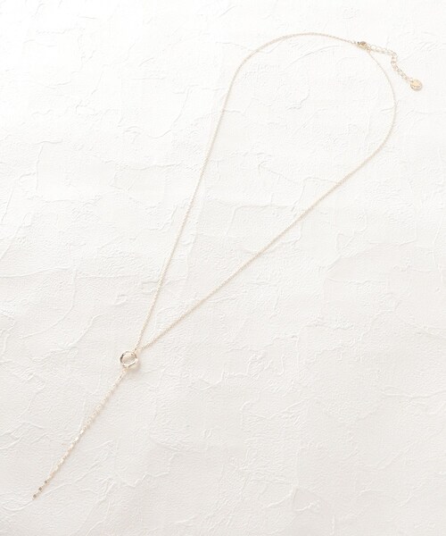 OPAQUE.CLIP（オペークドットクリップ）の「◆リング×プレートチェーンYネックレス（ネックレス・レディース・シルバー/ゴールド・00）」の9枚目の写真