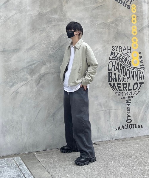 Chikashitsu +（チカシツプラス）の「【Chikashitsu +/チカシツプラス】rope wide denim pants/ロープ ワイドデニムパンツ デニム ジーンズ オーバーサイズ 紐（デニムパンツ・メンズ・ライトブルー/ブラック/ダークブルー・ONE SIZE）」の11枚目の写真