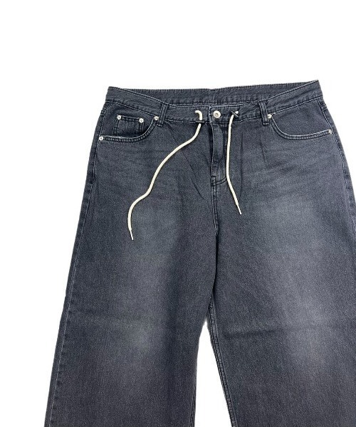 Chikashitsu +（チカシツプラス）の「【Chikashitsu +/チカシツプラス】rope wide denim pants/ロープ ワイドデニムパンツ デニム ジーンズ オーバーサイズ 紐（デニムパンツ・メンズ・ライトブルー/ブラック/ダークブルー・ONE SIZE）」の22枚目の写真