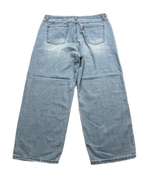 Chikashitsu +（チカシツプラス）の「【Chikashitsu +/チカシツプラス】rope wide denim pants/ロープ ワイドデニムパンツ デニム ジーンズ オーバーサイズ 紐（デニムパンツ・メンズ・ライトブルー/ブラック/ダークブルー・ONE SIZE）」の9枚目の写真