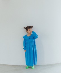 LOWRYS FARM | フリルカラーカットワンピース　135930(ワンピース)