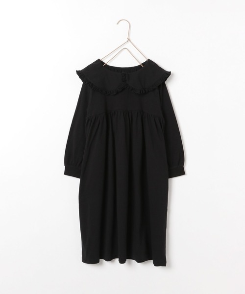 LOWRYS FARM（ローリーズファーム）の「フリルカラーカットワンピース　135930（ワンピース・キッズ・ブラック/パープル/ブルー/グリーン・110cm/120cm/130cm/140cm/150cm）」の2枚目の写真