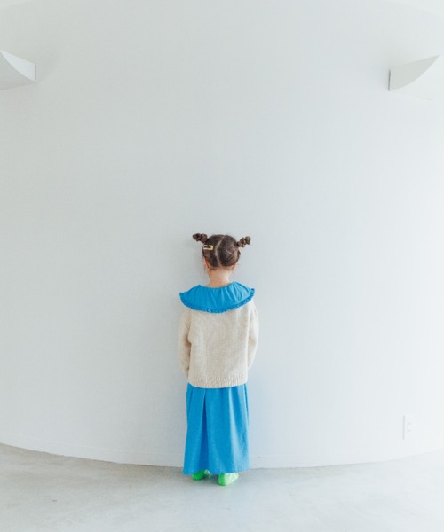 LOWRYS FARM（ローリーズファーム）の「フリルカラーカットワンピース　135930（ワンピース・キッズ・ブラック/パープル/ブルー/グリーン・110cm/120cm/130cm/140cm/150cm）」の7枚目の写真