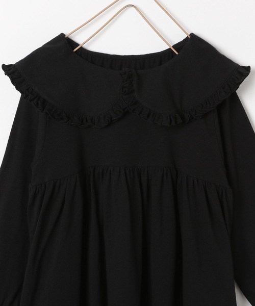 LOWRYS FARM（ローリーズファーム）の「フリルカラーカットワンピース　135930（ワンピース・キッズ・ブラック/パープル/ブルー/グリーン・110cm/120cm/130cm/140cm/150cm）」の11枚目の写真