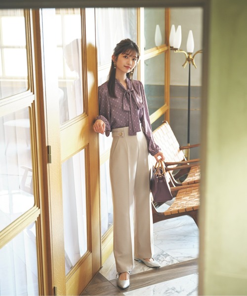 PROPORTION BODY DRESSING（プロポーションボディドレッシング）の「ハイウエストフレアパンツ / 1212230905（その他パンツ・レディース・ブラウン/ベージュ/グレー系その他・X-SMALL/MEDIUM/SMALL）」の3枚目の写真