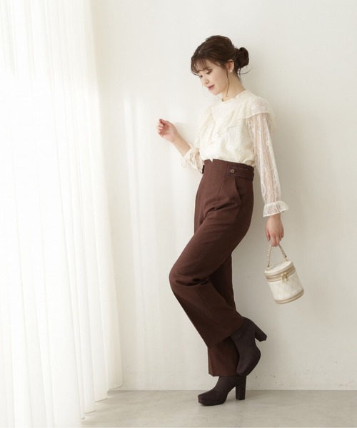 PROPORTION BODY DRESSING（プロポーションボディドレッシング）の「ハイウエストフレアパンツ / 1212230905（その他パンツ・レディース・ブラウン/ベージュ/グレー系その他・X-SMALL/MEDIUM/SMALL）」の7枚目の写真