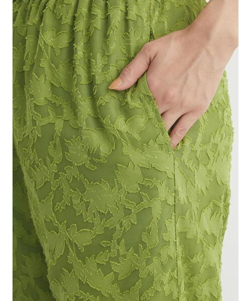 ELENCARE DUE(エレンカーレデュエ)の「・ELENCARE DUE シアージャカードパンツ*(その他パンツ・レディース・グリーン/パープル/ブラック・FREE)」の7枚目の写真